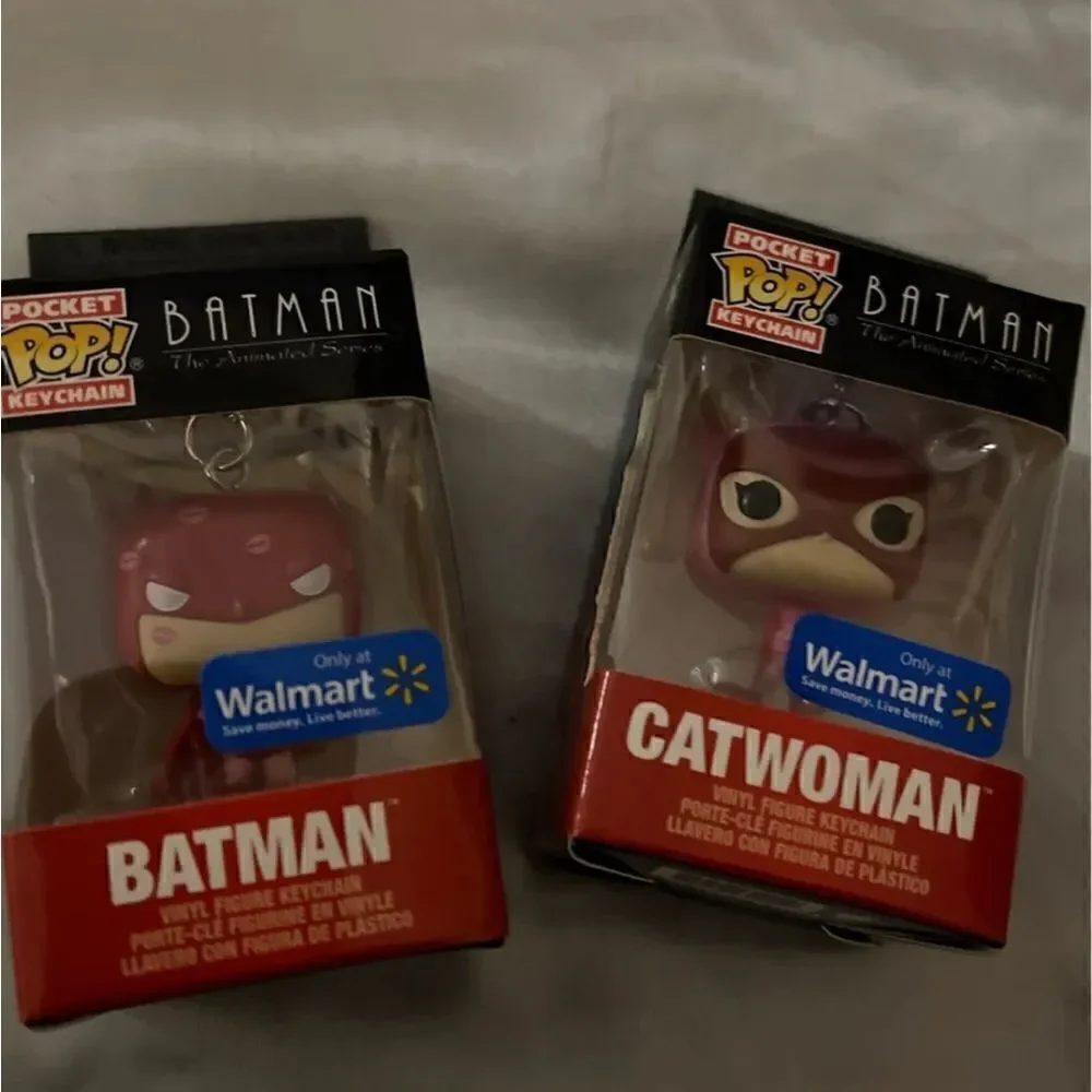 twoman heart valentines funco pop keychains nib